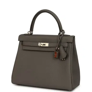 HERMÈS Hermes Kelly Retourne 28 Etain Togo Palladium Hardware | Thumbnail 5 HERMÈS Hermes Kelly Retourne 28 Etain Togo Palladium Hardware | Thumbnail 5