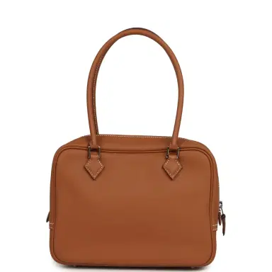 HERMÈS Hermes Mini Plume 21 Bag Gold Swift Palladium Hardware | Thumbnail 4 HERMÈS Hermes Mini Plume 21 Bag Gold Swift Palladium Hardware | Thumbnail 4