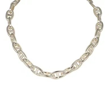 HERMÈS Pre-owned Hermes Chaine D'Ancre Necklace GM Sterling Silver Hardware | Thumbnail 2 HERMÈS Pre-owned Hermes Chaine D'Ancre Necklace GM Sterling Silver Hardware | Thumbnail 2