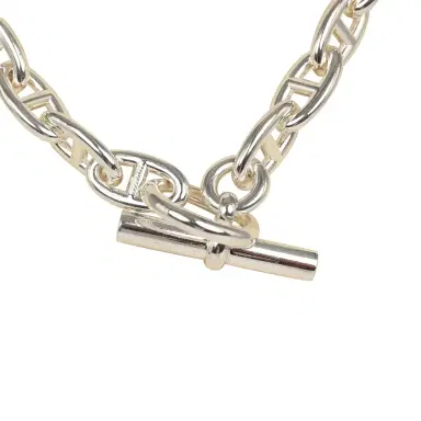 HERMÈS Pre-owned Hermes Chaine D'Ancre Necklace GM Sterling Silver Hardware | Thumbnail 4 HERMÈS Pre-owned Hermes Chaine D'Ancre Necklace GM Sterling Silver Hardware | Thumbnail 4