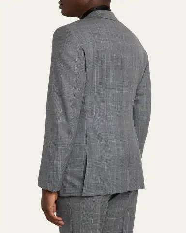 Tom Ford Men's Herringbone Wool Prince of Wales Peak-Lapel Suit | Thumbnail 5 Tom Ford Men's Herringbone Wool Prince of Wales Peak-Lapel Suit | Thumbnail 5