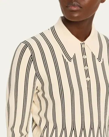 Zimmermann Rebellion Stripe Polo | Thumbnail 5 Zimmermann Rebellion Stripe Polo | Thumbnail 5