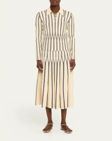 Zimmermann Rebellion Stripe Midi Skirt | Thumbnail 2 Zimmermann Rebellion Stripe Midi Skirt | Thumbnail 2