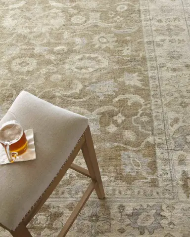 Exquisite Rugs De 'Asiah Antique Weave Oushak Rug, 8 ' x 10 ' | Thumbnail 3 Exquisite Rugs De 'Asiah Antique Weave Oushak Rug, 8 ' x 10 ' | Thumbnail 3