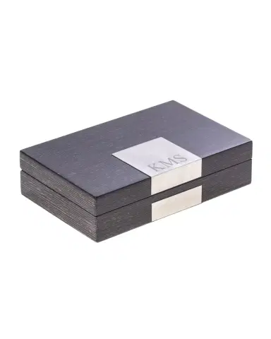 Bey-Berk Men's Personalized Wooden Valet Box | Thumbnail 1 Bey-Berk Men's Personalized Wooden Valet Box | Thumbnail 1