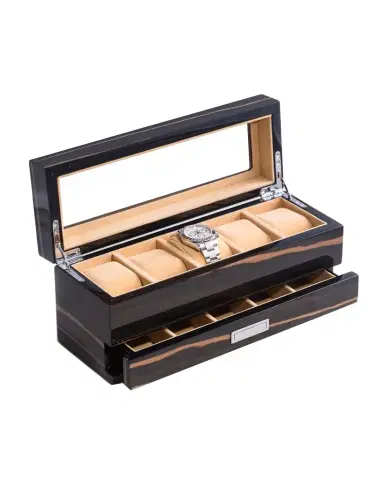 Bey-Berk Men's Personalized Wooden Watch %26 Accessory Storage Case | Thumbnail 1 Bey-Berk Men's Personalized Wooden Watch %26 Accessory Storage Case | Thumbnail 1