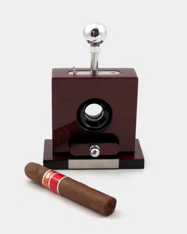 Bey-Berk Men 's Personalized Wooden Tabletop Cigar Cutter | Thumbnail 3 Bey-Berk Men 's Personalized Wooden Tabletop Cigar Cutter | Thumbnail 3