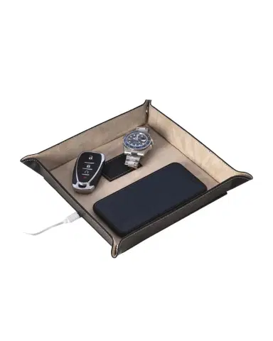 Bey-Berk Men's Personalized Leather/Velour Charge Station | Thumbnail 1 Bey-Berk Men's Personalized Leather/Velour Charge Station | Thumbnail 1