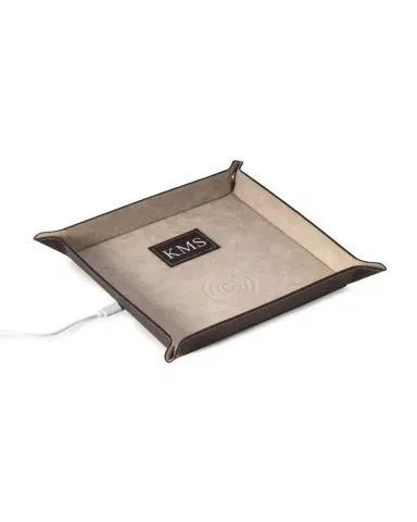 Bey-Berk Men's Personalized Leather/Velour Charge Station | Thumbnail 2 Bey-Berk Men's Personalized Leather/Velour Charge Station | Thumbnail 2