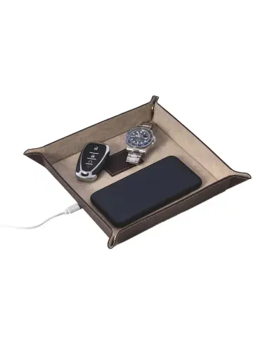 Bey-Berk Men's Personalized Leather/Velour Charge Station | Thumbnail 1 Bey-Berk Men's Personalized Leather/Velour Charge Station | Thumbnail 1