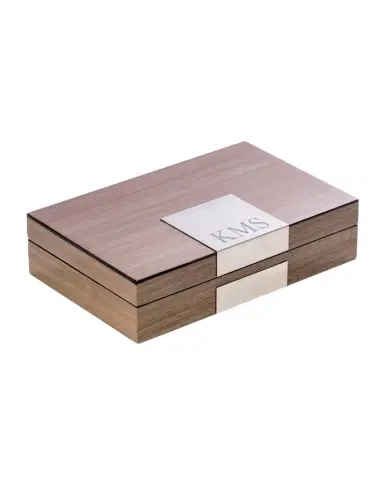 Bey-Berk Men's Personalized Wooden Valet Box | Thumbnail 1 Bey-Berk Men's Personalized Wooden Valet Box | Thumbnail 1