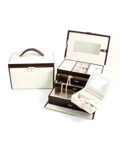 Bey-Berk Leather Four-Level Jewelry Box | Thumbnail 3 Bey-Berk Leather Four-Level Jewelry Box | Thumbnail 3