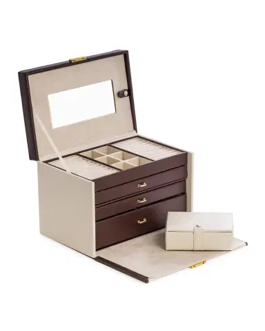 Bey-Berk Leather Four-Level Jewelry Box | Thumbnail 1 Bey-Berk Leather Four-Level Jewelry Box | Thumbnail 1