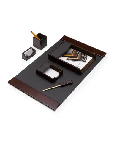 Bey-Berk 6-Piece Leather Desk Set | Thumbnail 1 Bey-Berk 6-Piece Leather Desk Set | Thumbnail 1