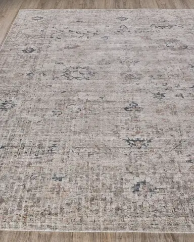 Exquisite Rugs Cambridge Hand-Loomed Silver & Blue Rug | Thumbnail 2 Exquisite Rugs Cambridge Hand-Loomed Silver & Blue Rug | Thumbnail 2