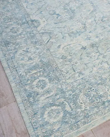 Exquisite Rugs Tuscany Hand-Loomed Blue Rug, 6 ' x 9 ' | Thumbnail 3 Exquisite Rugs Tuscany Hand-Loomed Blue Rug, 6 ' x 9 ' | Thumbnail 3