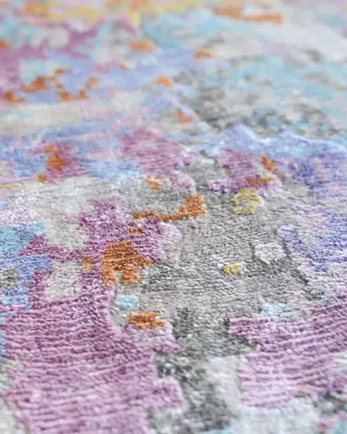 Exquisite Rugs Floor Art Hand-Knotted Ivory Multi Rug, 8 ' x 10 ' | Thumbnail 5 Exquisite Rugs Floor Art Hand-Knotted Ivory Multi Rug, 8 ' x 10 ' | Thumbnail 5