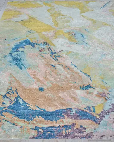 Exquisite Rugs Floor Art Hand-Knotted Multi Rug | Thumbnail 2 Exquisite Rugs Floor Art Hand-Knotted Multi Rug | Thumbnail 2