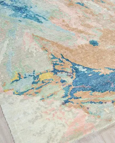 Exquisite Rugs Floor Art Hand-Knotted Multi Rug | Thumbnail 3 Exquisite Rugs Floor Art Hand-Knotted Multi Rug | Thumbnail 3