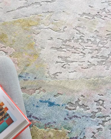 Exquisite Rugs Floor Art Hand-Knotted Multi Rug | Thumbnail 6 Exquisite Rugs Floor Art Hand-Knotted Multi Rug | Thumbnail 6