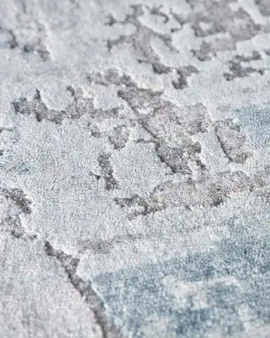 Exquisite Rugs Floor Art Hand-Knotted Ivory & Lavender Rug | Thumbnail 5 Exquisite Rugs Floor Art Hand-Knotted Ivory & Lavender Rug | Thumbnail 5