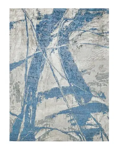 Exquisite Rugs Floor Art Hand-Knotted Light Blue Rug, 8 ' x 10 ' | Thumbnail 1 Exquisite Rugs Floor Art Hand-Knotted Light Blue Rug, 8 ' x 10 ' | Thumbnail 1