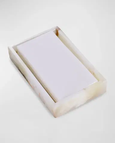 Bey-Berk Ezra Onyx Genuine Marble Towel Tray | Thumbnail 2 Bey-Berk Ezra Onyx Genuine Marble Towel Tray | Thumbnail 2