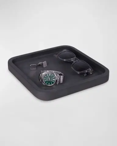 Bey-Berk Men 's Genuine Black Marble Catchall Tray | Thumbnail 2 Bey-Berk Men 's Genuine Black Marble Catchall Tray | Thumbnail 2