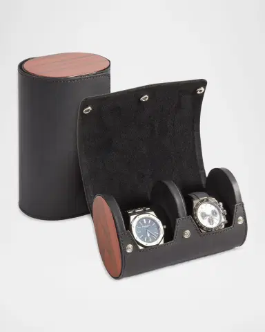 Bey-Berk Radford Leather 2-Watch Case | Thumbnail 3 Bey-Berk Radford Leather 2-Watch Case | Thumbnail 3