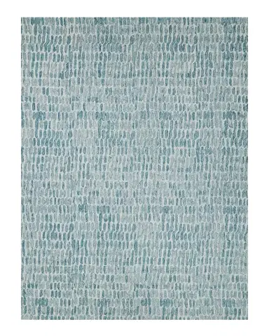 Exquisite Rugs Ink Blot Hand-Tufted Turquoise Rug | Thumbnail 1 Exquisite Rugs Ink Blot Hand-Tufted Turquoise Rug | Thumbnail 1