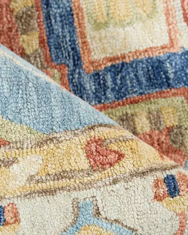 Exquisite Rugs Richmond Serapi Hand-Tufted Beige/Red Rug, 10 ' x 14 ' | Thumbnail 4 Exquisite Rugs Richmond Serapi Hand-Tufted Beige/Red Rug, 10 ' x 14 ' | Thumbnail 4