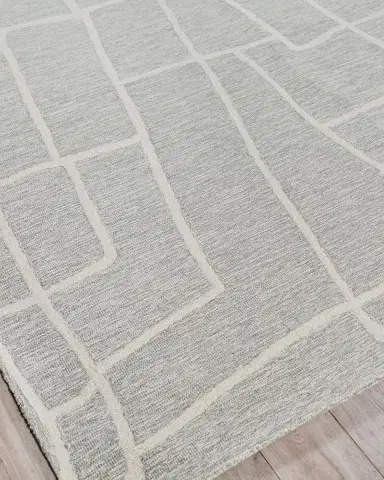 Exquisite Rugs Tangiers Hand-Tufted Blue/Ivory Rug | Thumbnail 3 Exquisite Rugs Tangiers Hand-Tufted Blue/Ivory Rug | Thumbnail 3
