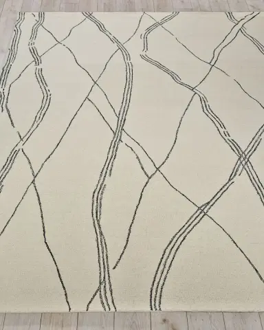 Exquisite Rugs Tangiers Hand-Tufted Ivory/Black Rug | Thumbnail 2 Exquisite Rugs Tangiers Hand-Tufted Ivory/Black Rug | Thumbnail 2
