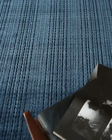 Exquisite Rugs Cabrini Hand-Loomed Navy Rug, 4 ' x 6 ' | Thumbnail 6 Exquisite Rugs Cabrini Hand-Loomed Navy Rug, 4 ' x 6 ' | Thumbnail 6