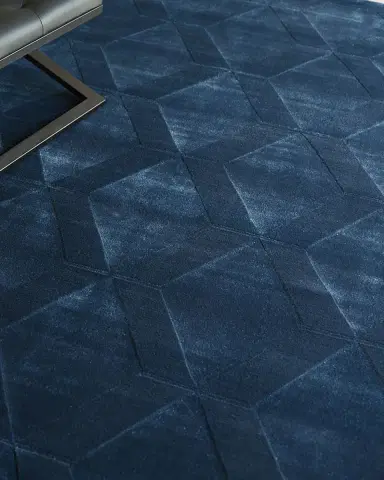 Exquisite Rugs Brunello Hand-Loomed Navy Rug, 6 ' x 9 ' | Thumbnail 4 Exquisite Rugs Brunello Hand-Loomed Navy Rug, 6 ' x 9 ' | Thumbnail 4