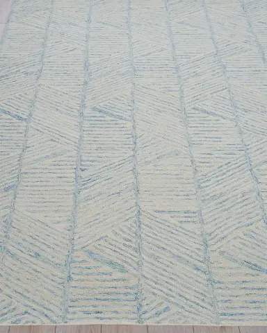 Exquisite Rugs Kascata Hand-Tufted Blue/Ivory Rug | Thumbnail 3 Exquisite Rugs Kascata Hand-Tufted Blue/Ivory Rug | Thumbnail 3