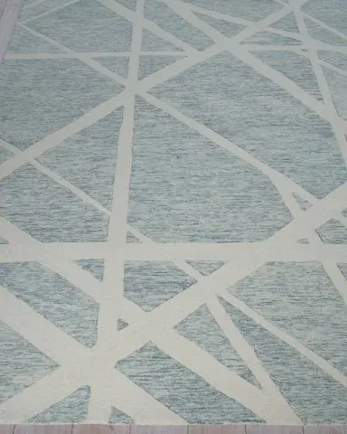 Exquisite Rugs Miami Hand-Tufted Silver/Ivory Rug | Thumbnail 3 Exquisite Rugs Miami Hand-Tufted Silver/Ivory Rug | Thumbnail 3