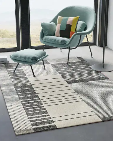 Exquisite Rugs Castine Hand-Tufted Gray Rug | Thumbnail 5 Exquisite Rugs Castine Hand-Tufted Gray Rug | Thumbnail 5