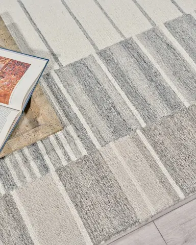 Exquisite Rugs Castine Hand-Tufted Silver Rug | Thumbnail 5 Exquisite Rugs Castine Hand-Tufted Silver Rug | Thumbnail 5