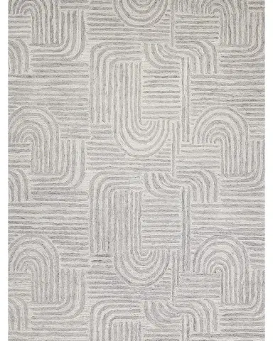 Exquisite Rugs Juno Hand-Tufted Gray/Ivory Rug | Thumbnail 1 Exquisite Rugs Juno Hand-Tufted Gray/Ivory Rug | Thumbnail 1