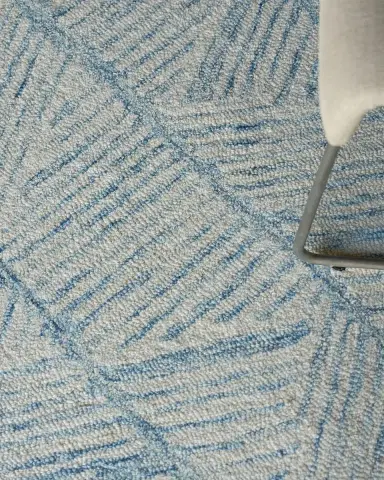 Exquisite Rugs Kascata Hand-Tufted Blue/Ivory Rug | Thumbnail 5 Exquisite Rugs Kascata Hand-Tufted Blue/Ivory Rug | Thumbnail 5