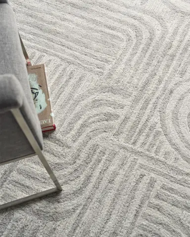 Exquisite Rugs Juno Hand-Tufted Gray/Ivory Rug | Thumbnail 5 Exquisite Rugs Juno Hand-Tufted Gray/Ivory Rug | Thumbnail 5