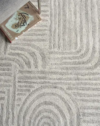 Exquisite Rugs Juno Hand-Tufted Gray/Ivory Rug | Thumbnail 7 Exquisite Rugs Juno Hand-Tufted Gray/Ivory Rug | Thumbnail 7