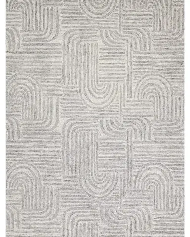Exquisite Rugs Juno Hand-Tufted Gray/Ivory Rug | Thumbnail 1 Exquisite Rugs Juno Hand-Tufted Gray/Ivory Rug | Thumbnail 1