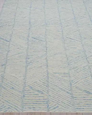 Exquisite Rugs Kascata Hand-Tufted Blue/Ivory Rug | Thumbnail 3 Exquisite Rugs Kascata Hand-Tufted Blue/Ivory Rug | Thumbnail 3