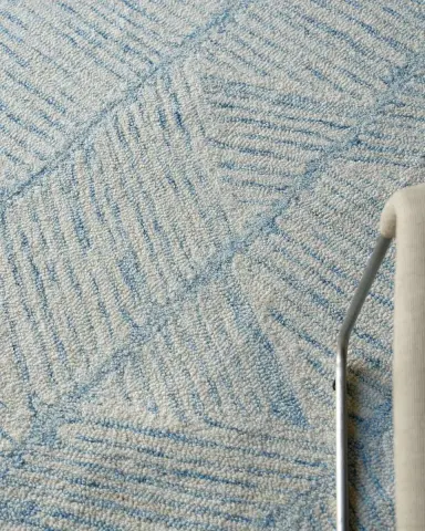 Exquisite Rugs Kascata Hand-Tufted Blue/Ivory Rug | Thumbnail 7 Exquisite Rugs Kascata Hand-Tufted Blue/Ivory Rug | Thumbnail 7