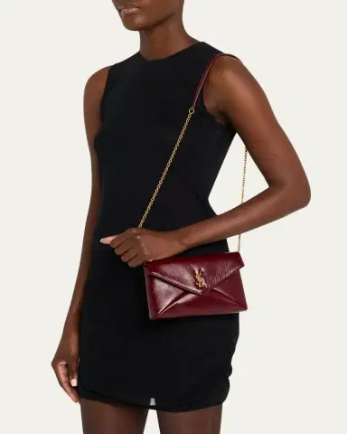 Saint Laurent Cassandre Small YSL Pouch Bag in Shiny Calfskin Leather | Thumbnail 2 Saint Laurent Cassandre Small YSL Pouch Bag in Shiny Calfskin Leather | Thumbnail 2