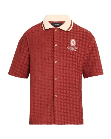 Amiri Men 's MA Chateau Toweling Short-Sleeve Shirt | Thumbnail 1 Amiri Men 's MA Chateau Toweling Short-Sleeve Shirt | Thumbnail 1