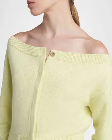 Tom Ford Cashmere Off-The-Shoulder Cardigan | Thumbnail 5 Tom Ford Cashmere Off-The-Shoulder Cardigan | Thumbnail 5