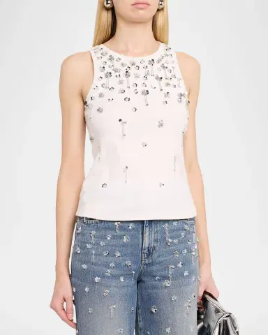 SIMKHAI Alistair Embellished Tank Top | Thumbnail 4 SIMKHAI Alistair Embellished Tank Top | Thumbnail 4